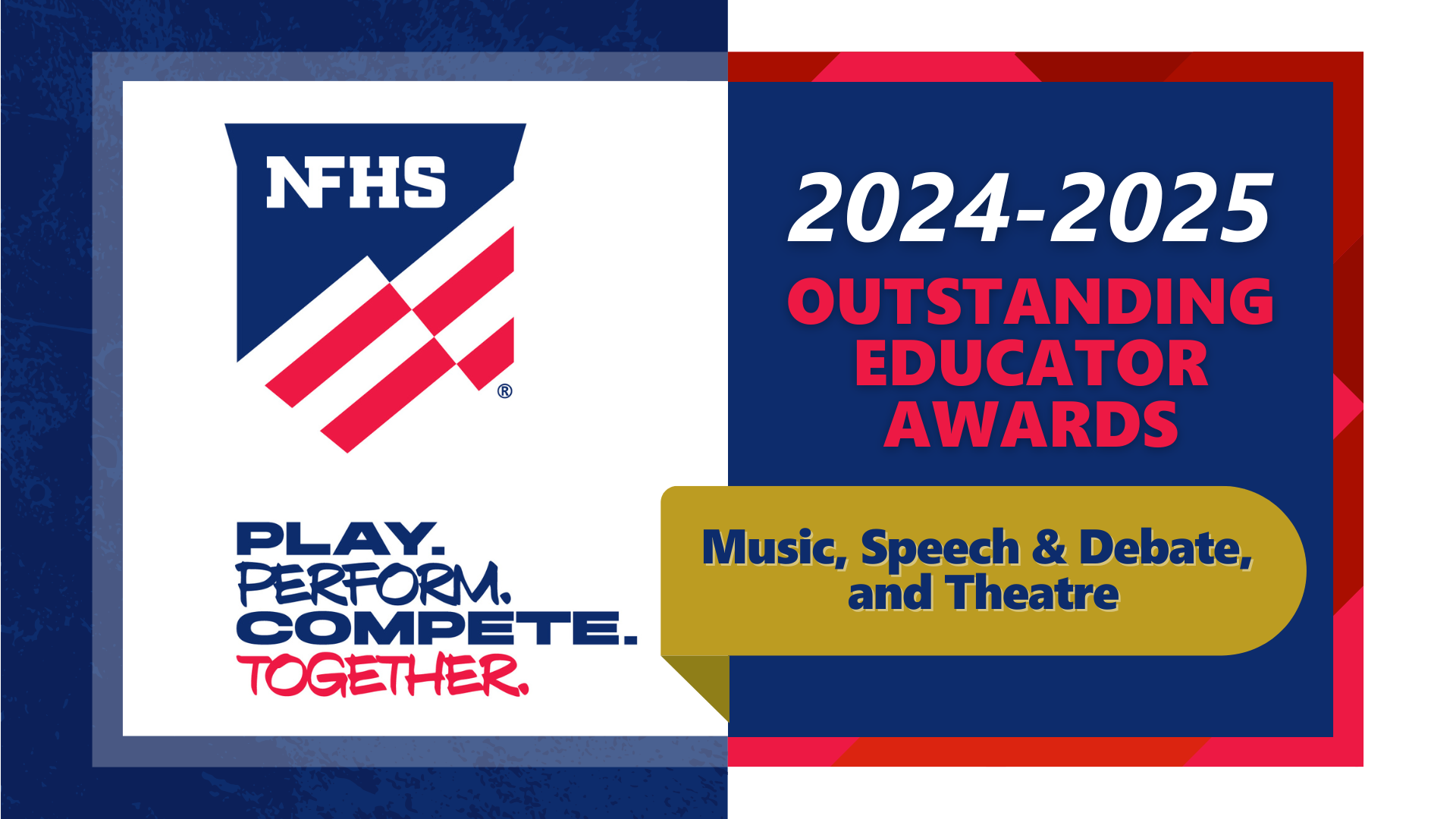 2024-25 NFHS Performing Arts Educator Award Recipients Announced